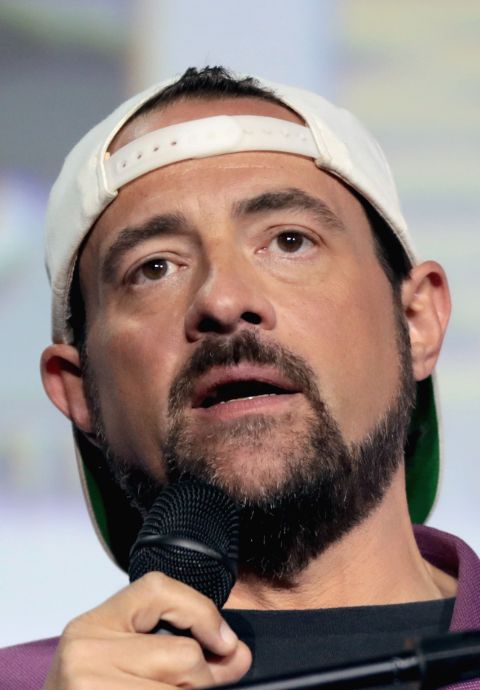 Kevin Smith caught on the camera in an interview.